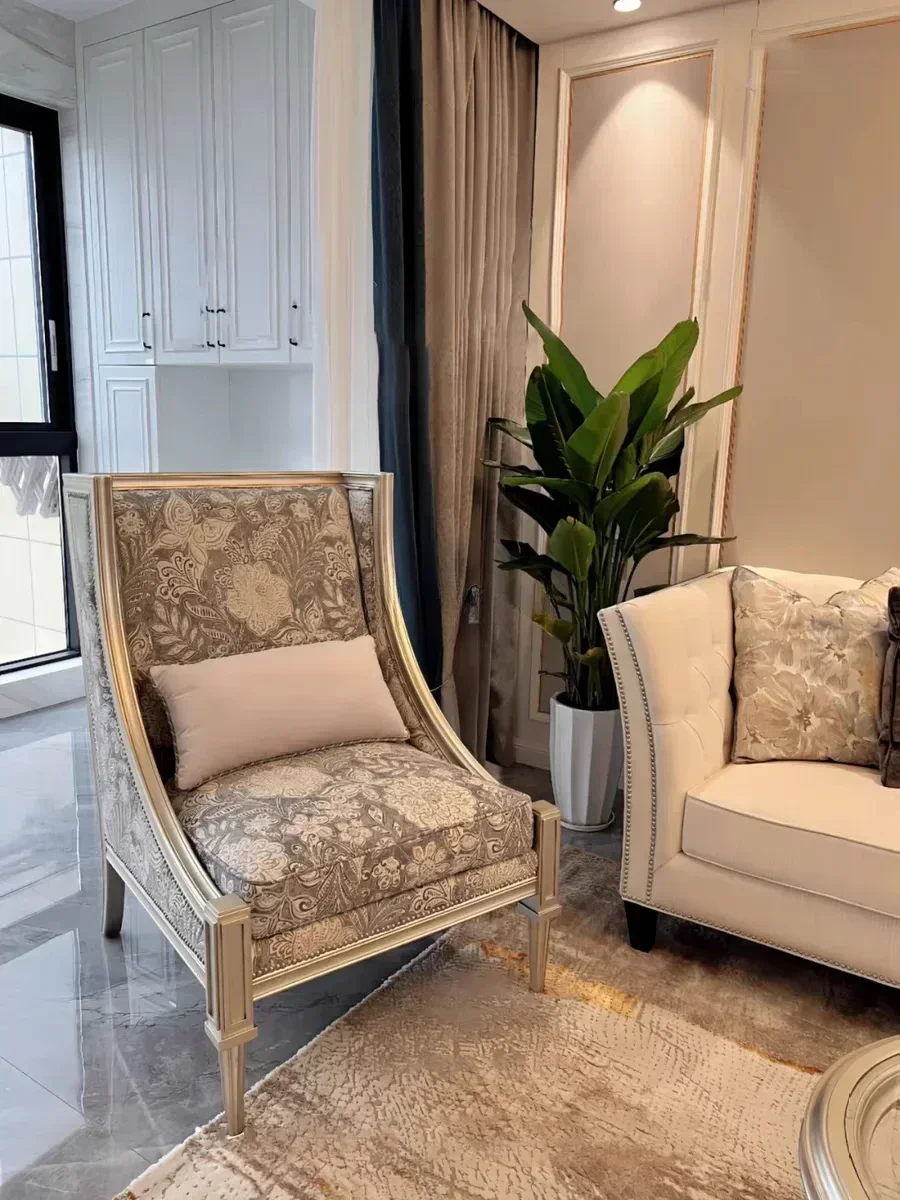 

Американский ретро диван из цельного дерева, кресло для гостиной, балкона, кресло для отдыха, мебель в стиле Ренессанс