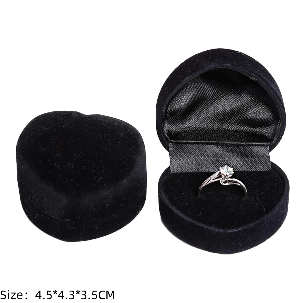 Platz Verlobung Samt Ohrring Ring Verpackung Box Schmuck Organizer Valentinstag Geschenk Fall Ring Display Lagerung Großhandel