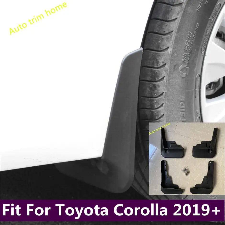 

Front Rear Mud Flap Mudguards Splash Guards Fender Protector Cover Fit For Toyota Corolla 2019 - 2023 Black Plastic Accessories