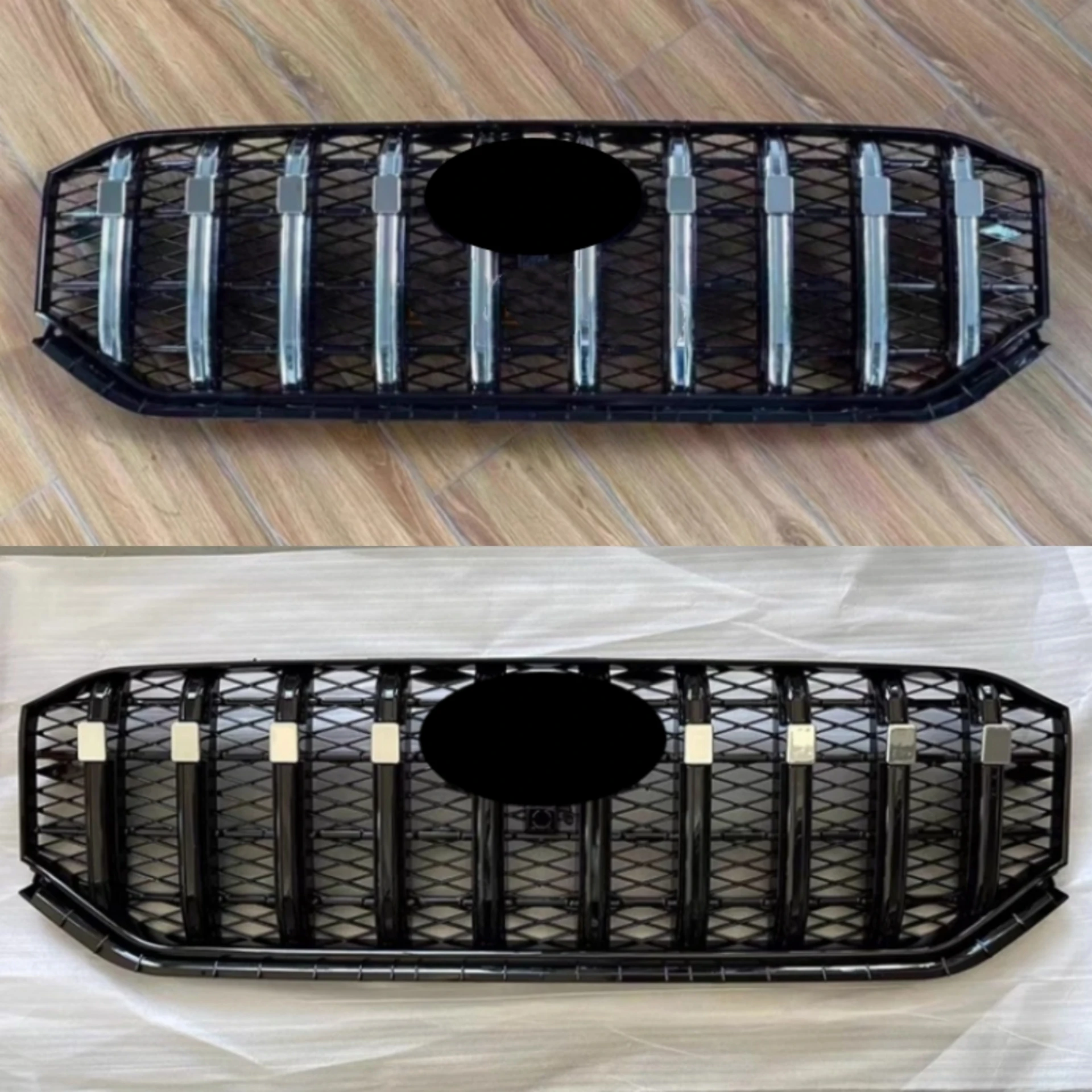 Front Grille Radiator Grill for Hyundai Santafe 2021-2022 Modified New Style Bumper Net Mask Body Kit Car Accessories