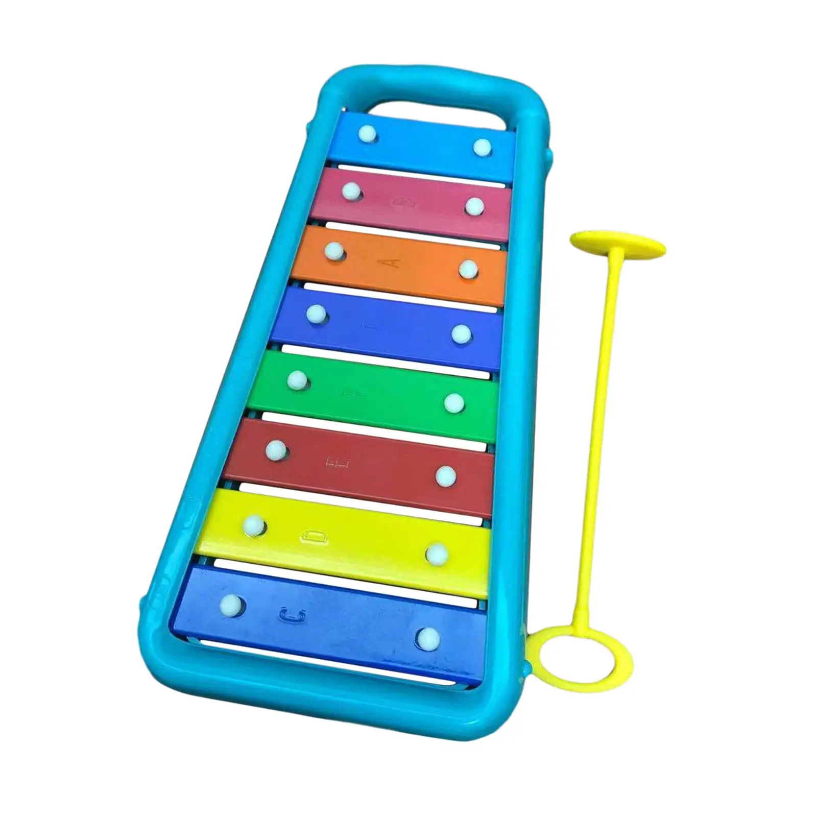 Glockenspiel Xylophone مع حقيبة ، أداة مضبوطة ، ألعاب سحق ، سطح ناعم ، تعليم الموسيقى ، 8 ملاحظات ، 1 سنة ، 2 سنة ، 3 سنوات