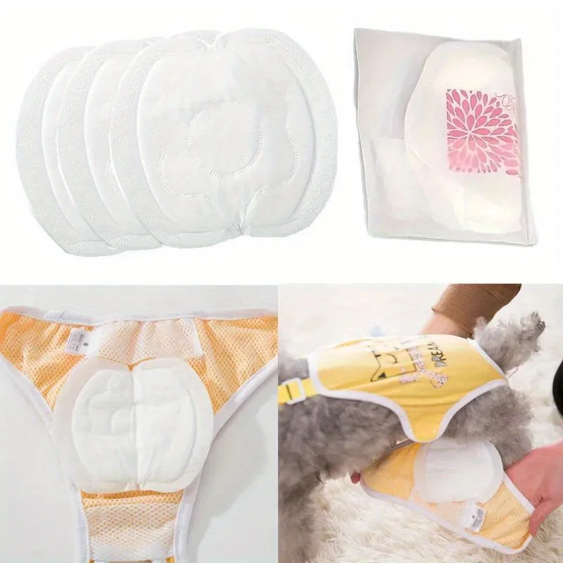 30pcs/bag Disposable Dog Diapers for Male & Female Dogs - Comfortable, Absorbent Dog Shorts with Sanitary Pad - For Incontinence