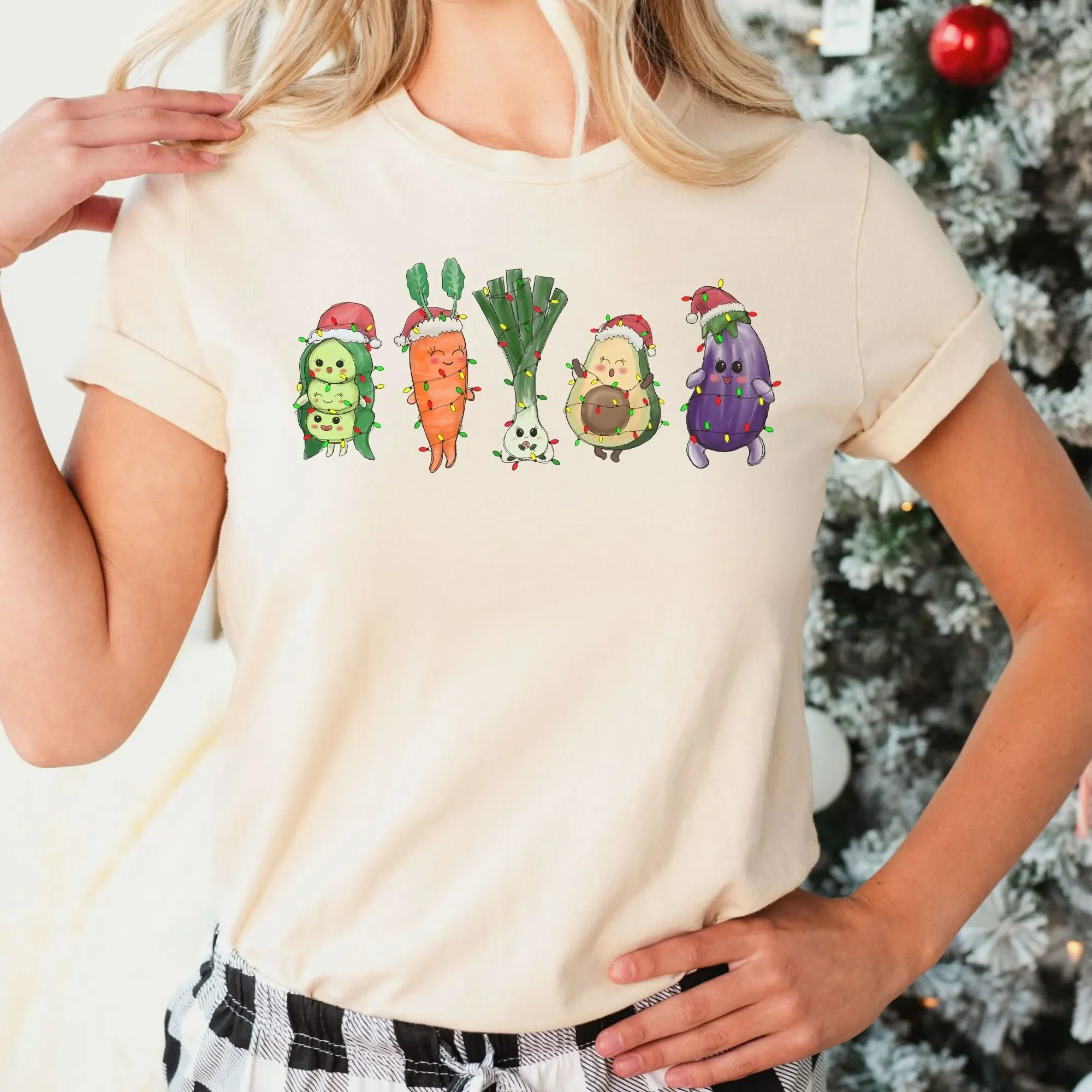 Vegan T Shirt Vegetarian Gift Gardening Plant Christmas For Women Foodie Veggie Lover Lady