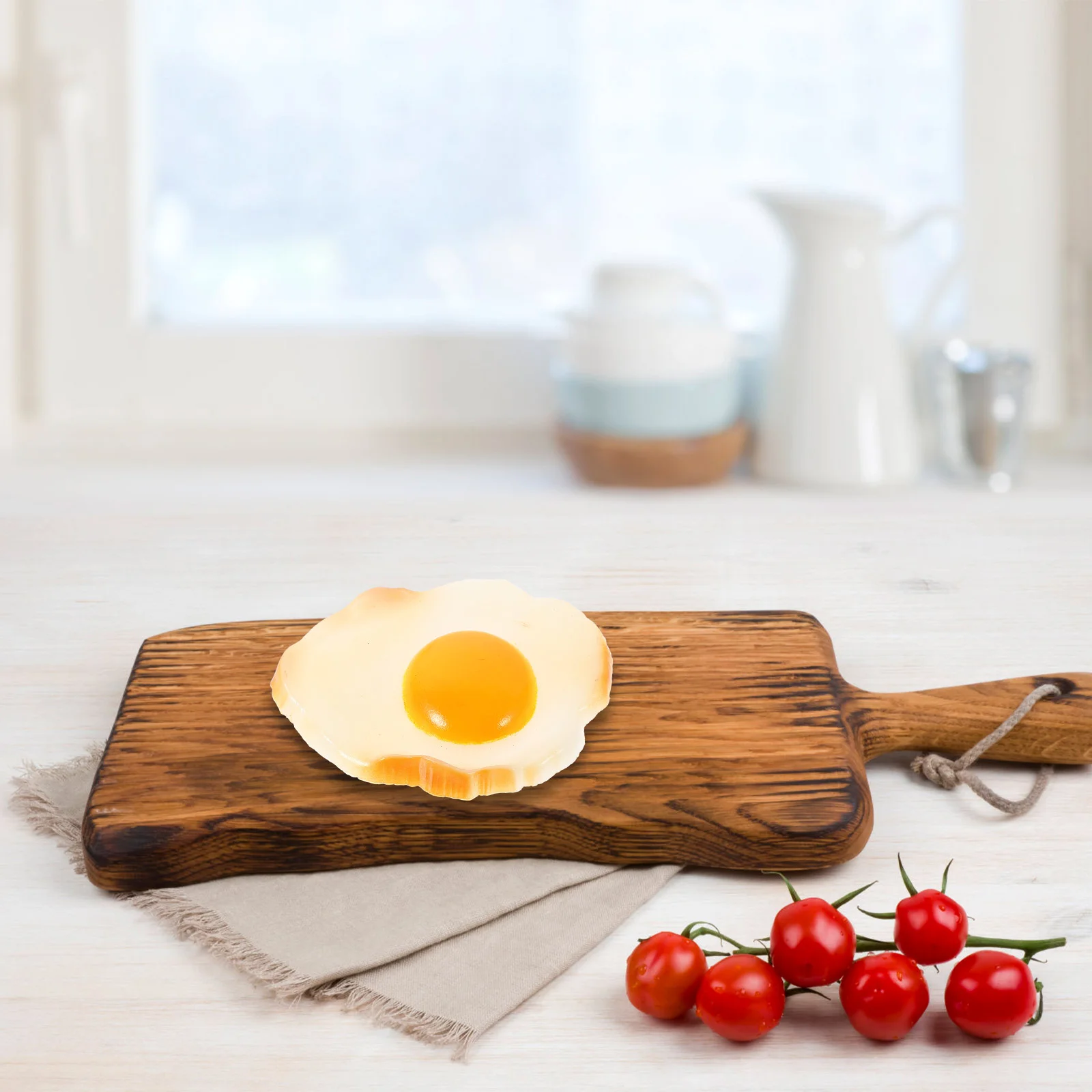 Simulated Food Simulation Fried Egg Fake Display Model Models Prop Real Looking Fruit Artificial Kitchen Decor