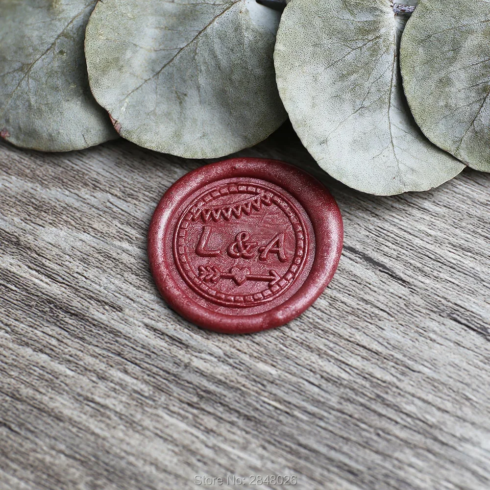 Custom initials with arrow wedding wax stamp  ,Custom Wax Seal Stamp Kit,personalised wedding invitation s,wedding gift,