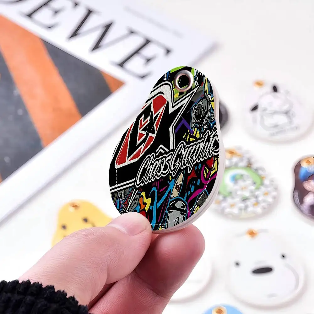 Troy Lee Design Fashion Keychain Access Card Bag Key Tag Ring Leather Card Holder Keychain Key Ring Door Lock Access Tags