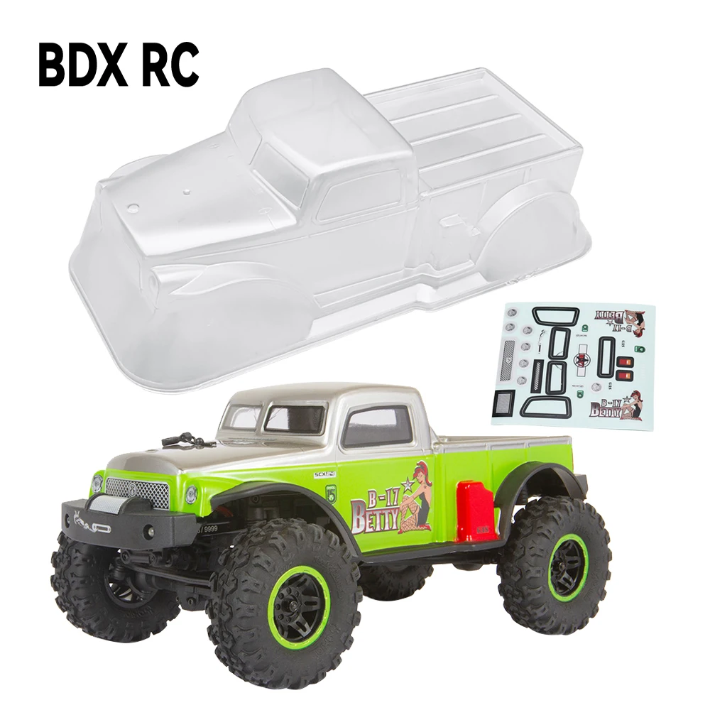 SCX24 przezroczyste nadwozie niepomalowane dla 1/24 gąsienica RC oś samochodu SCX24 90081 C10 części zamienne