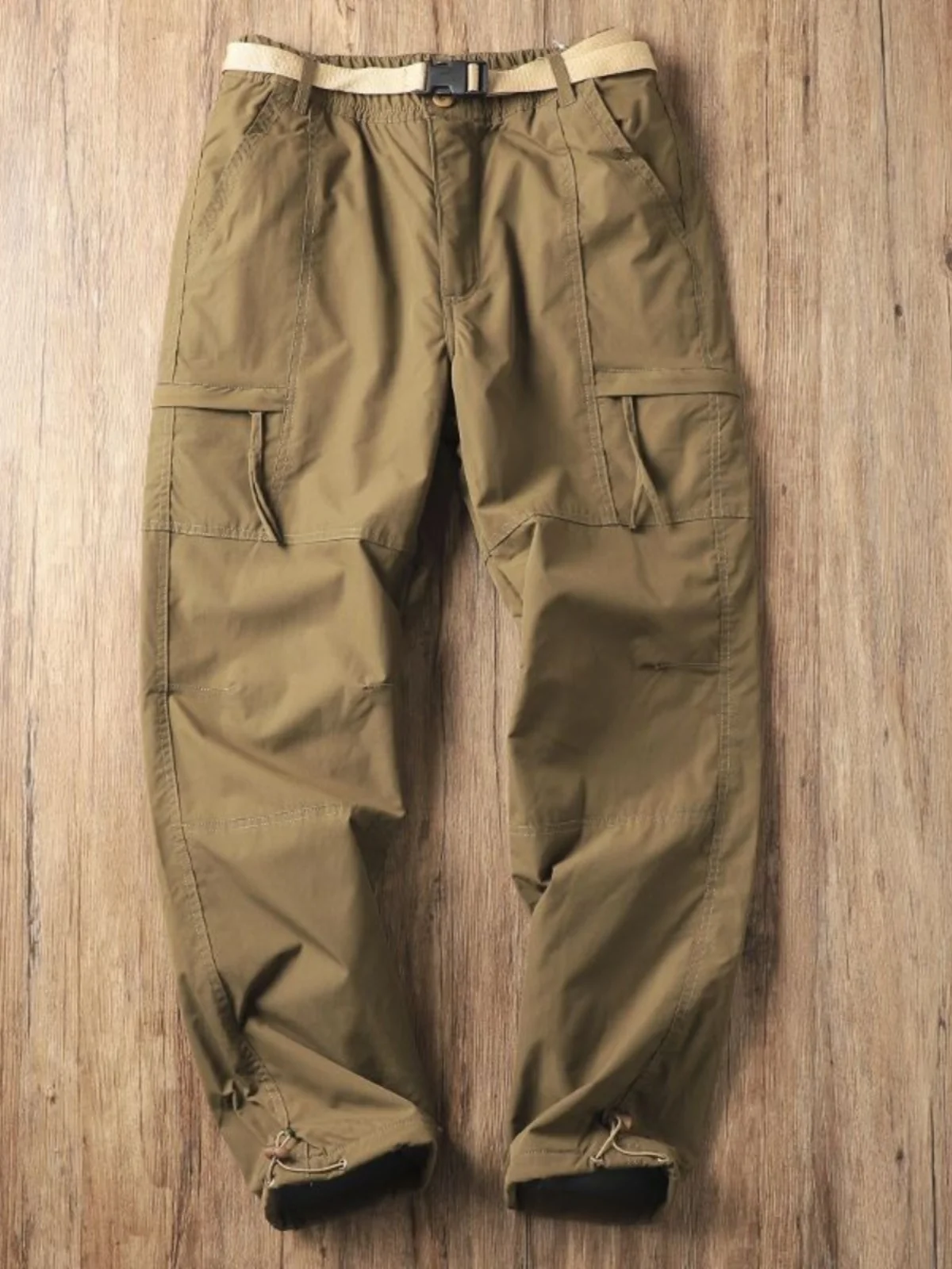 

Outdoor Faionable Warm Men's Loose Straight Casual Pants Soft ell Workwear Trousers with kets Youthful Autumn Wear