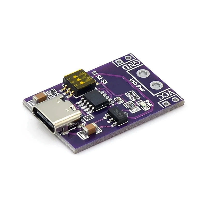 1 stks Type-C QC PD2.0 PD3.0 Naar DC Spoof Snel Opladen Trigger Poll Detector USB-PD Notebook Voeding verandering Board