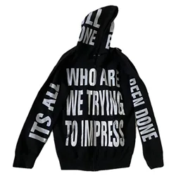 New Annabolina DESTROY LONELY Impress PLAYBOI CARTI Pullover Hoodies Hoody hooded Sweatshirts velvet Cotton Thick Fleece US N154