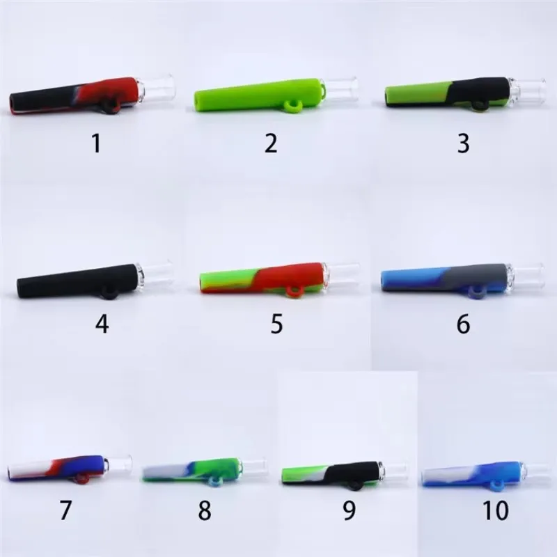 Silicone Holder Tube Colorful Style Smoking Accessories