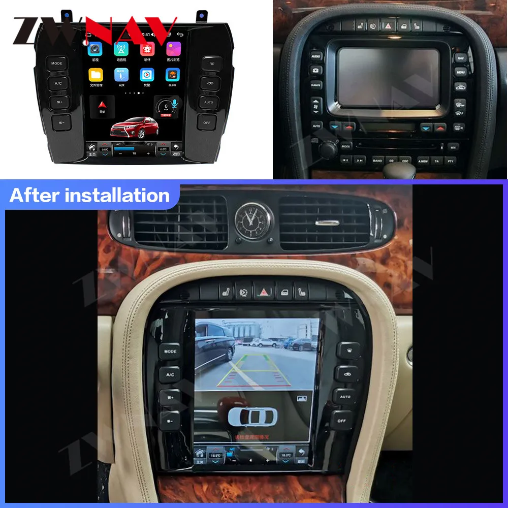 Carplay GPS For Jaguar XJ 2004 2005 2006 2007 Tesa- Car Radio 1 Din Android Multimedia Player Auto Touch Screen Stereo Head Unit