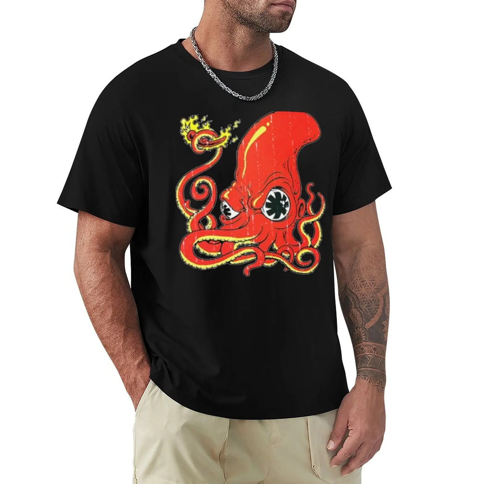 chilli fire T-Shirt Plus Size Simple Casual Top