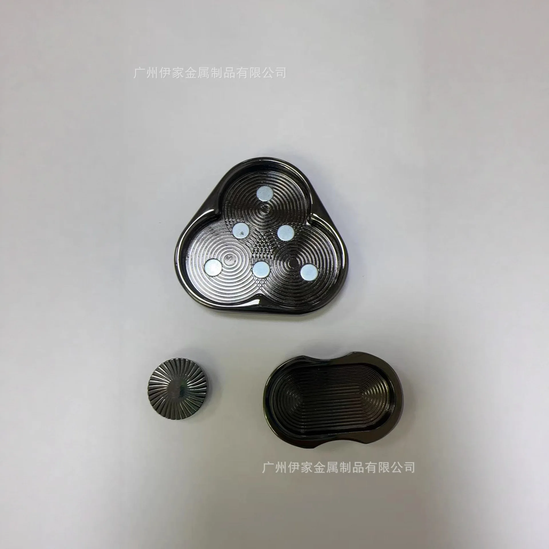Triangle Spinner Flip Coin EDC Fidget Push Coin Decompression Hand Toy Handle Piece Fidget Spinner Fun Toy