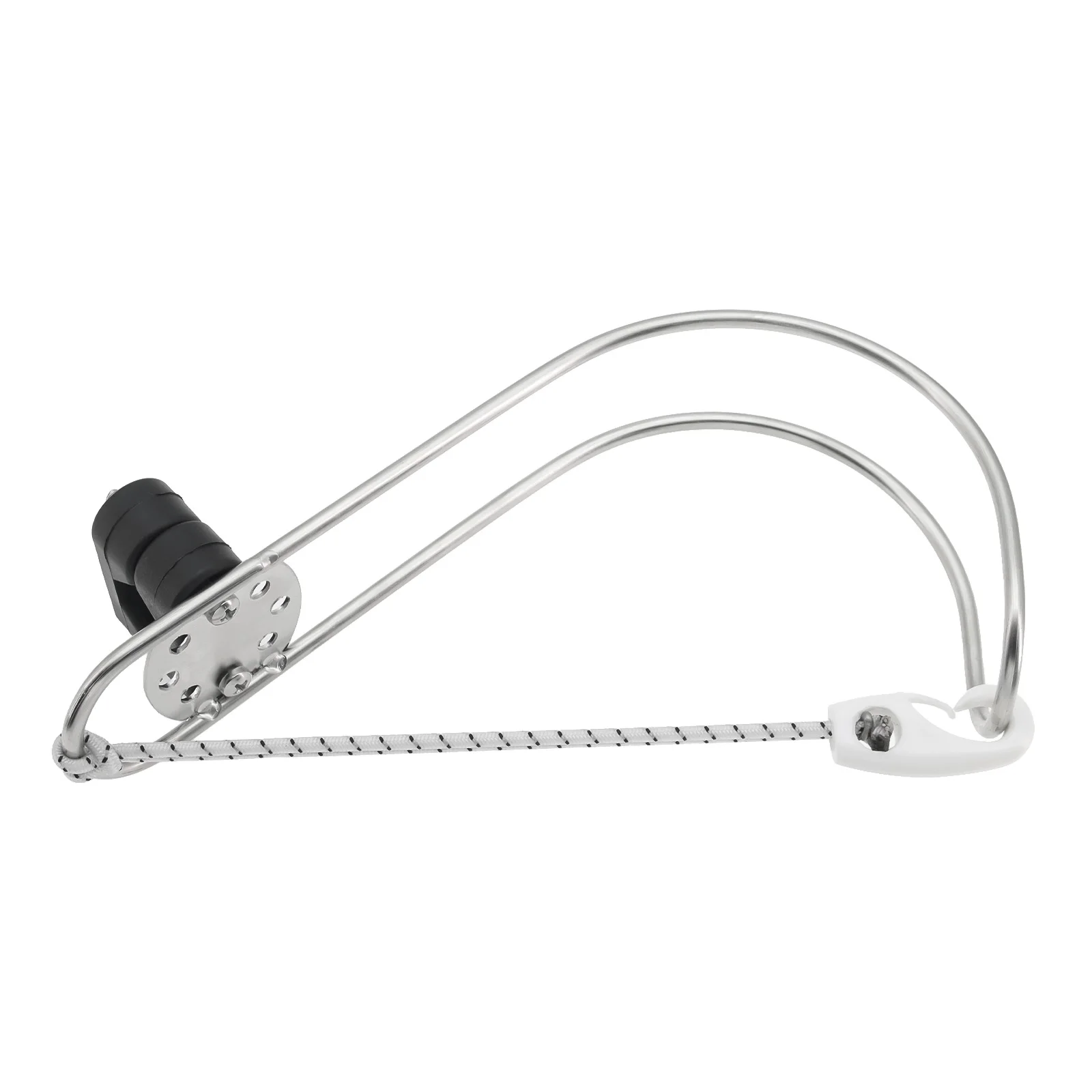 Stainless Steel Boat Bracket Adjustable Life Buoy Swimming Ring Holder With Plastic Mount for Rowing Boat Accessories