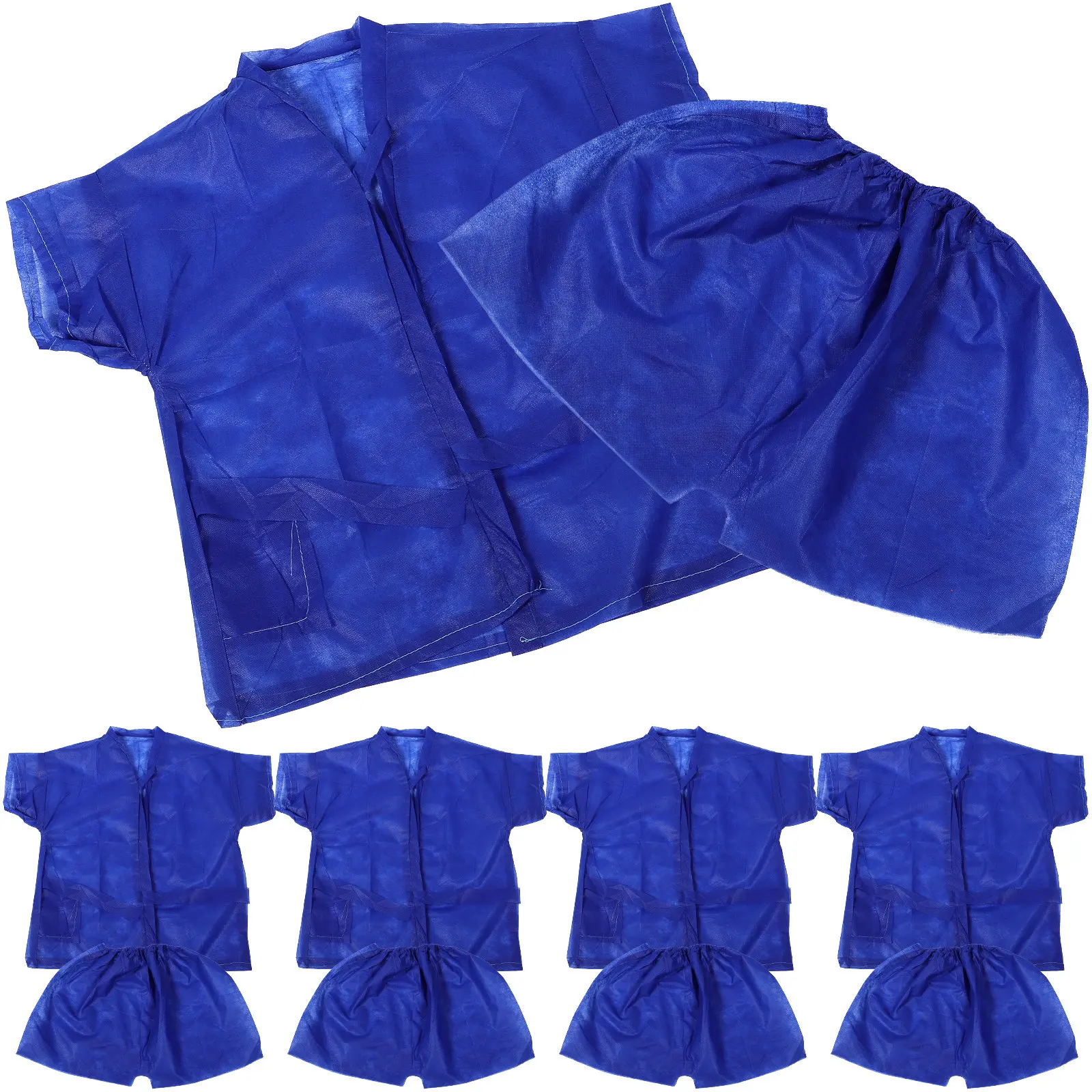 

5 комплектов одноразовых костюмов для сауны (мужские и женские) из нетканого материала, легкие, портативные, для спа, сауны, ванной комнаты, туризма