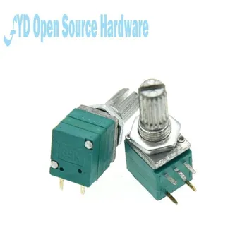 10 pz 5pin RV097NS singolo collegato B5K B10K B20K B50K B100K B500K girare albero zigrinato singolo potenziometro rotativo lineare