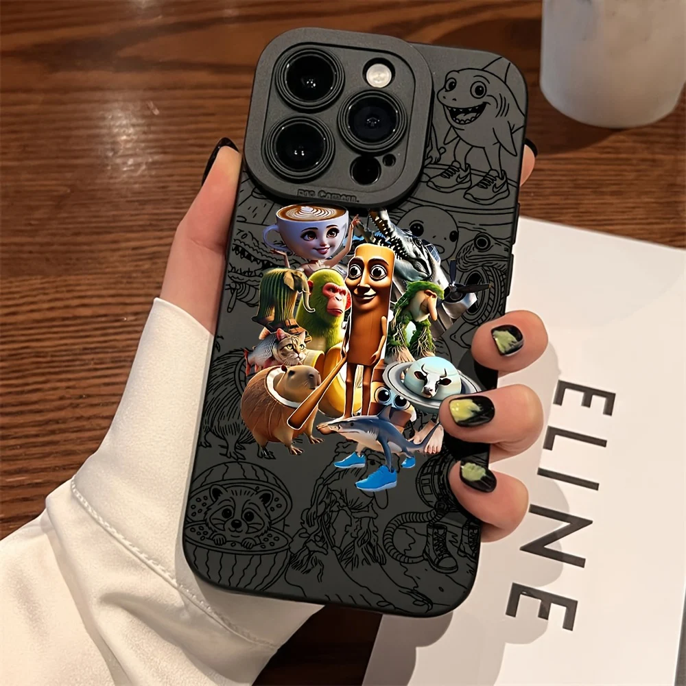 Brainrot Italian Animal Phone Case for Oppo Reno15 Reno12 Reno10 Reno8 Reno7 Reno6 Reno5 Reno4 X Z F T Pro Plus 4G 5G Back Cover