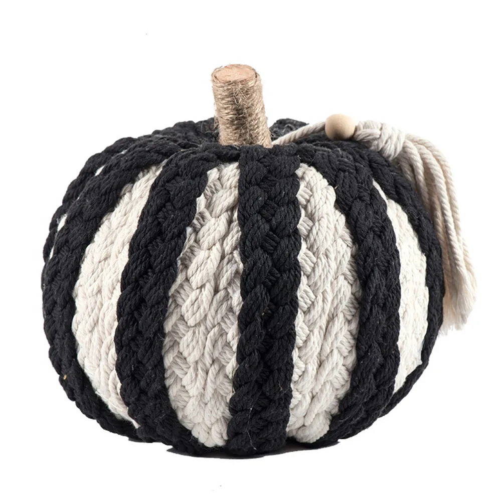 Knitting Halloween Decorations Big Pumpkin Halloween Party Scene Layout Props Thanksgiving Decoration Supplies