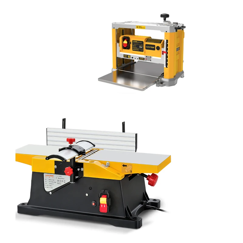 

Automatic Planing Machine Wood Electric Pressure Planer Multi-functional Desktop Woodworking Press Planer