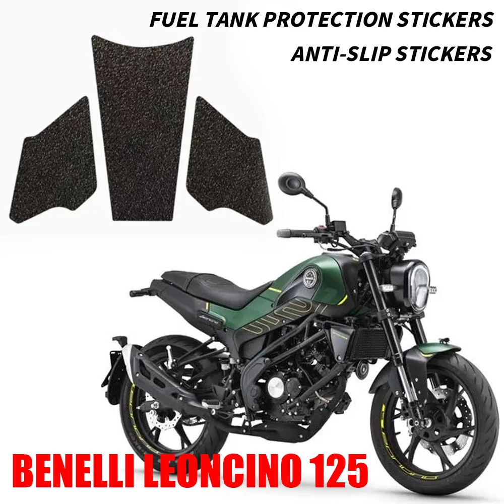 

For Benelli Leoncino 125 New Modified Fuel Tank Stickers Side Stickers Anti Scratch Fishbone Stickers Knee Protection Stickers