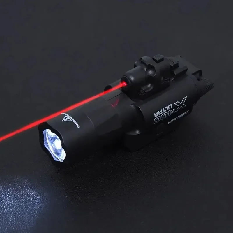 

X400U Two-in-one High-intensity Flashlight Laser Pointer : Fits 20mm Rail, for Toy Airsoft Guns, Hunting, CS Matches & games