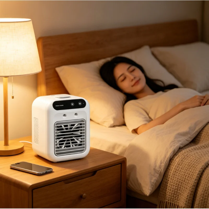 

Portable 3-in-1 Air Conditioner Fan, Mini Air Cooler & Humidifier for Home Office