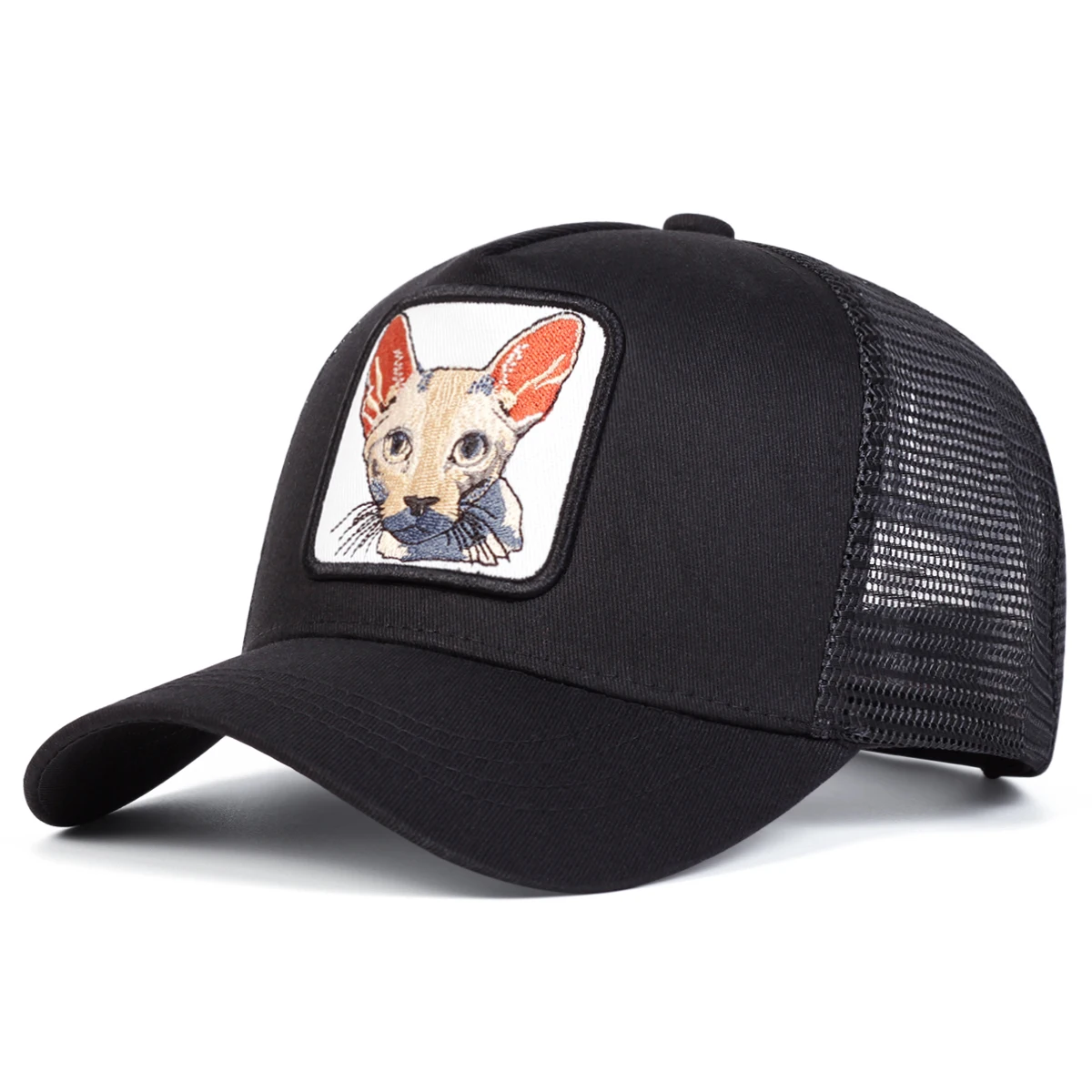 Unisex Animal Embroidery Baseball Net Caps Spring and Summer Outdoor Adjustable Casual Hats Sunscreen Hat