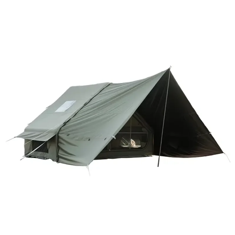 Outdoor Camping Inflatable Tent 6.6 Oxford Four-season Double Layer Quick Automatic Opening Rainproof Sunshade Free Build