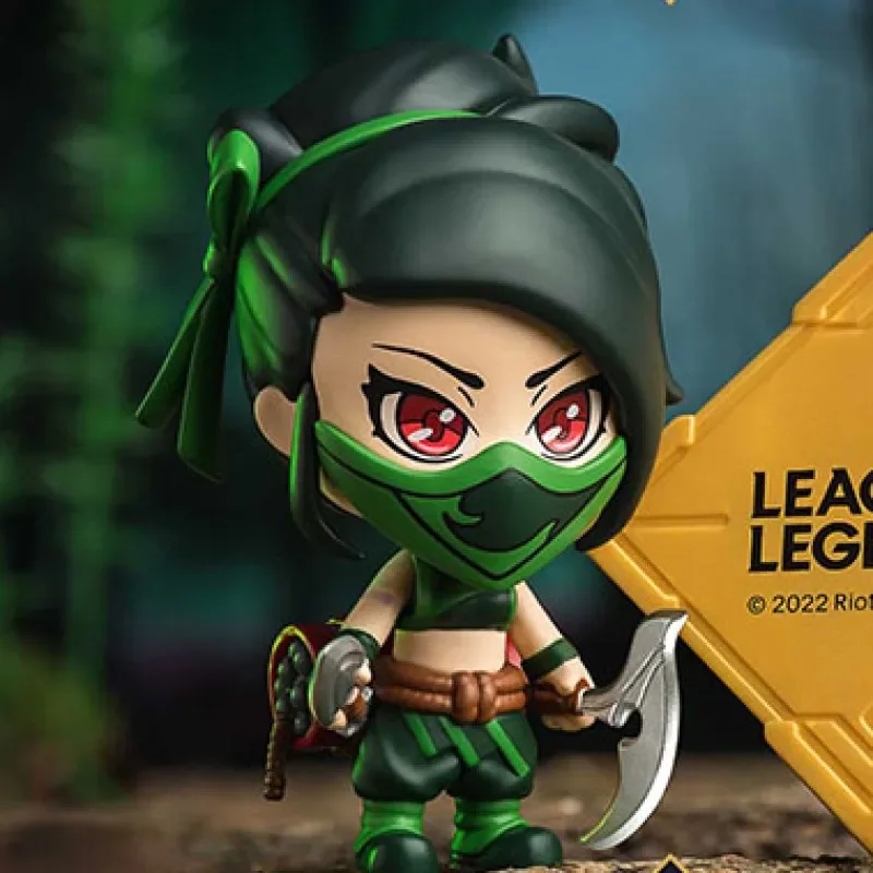 LOL League of Legends Figure Irelia Akali Zed Lee Sin Kawaii Original Anime Action Figure Toys Collcet Model Gifts