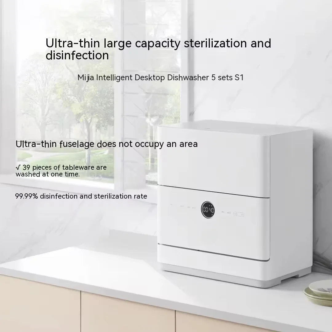 Mijia Smart Desktop Dishwasher S1 Sterilization Disinfection Hot Air Circulation Drying Dishwasher Cn Version QMDW0501M