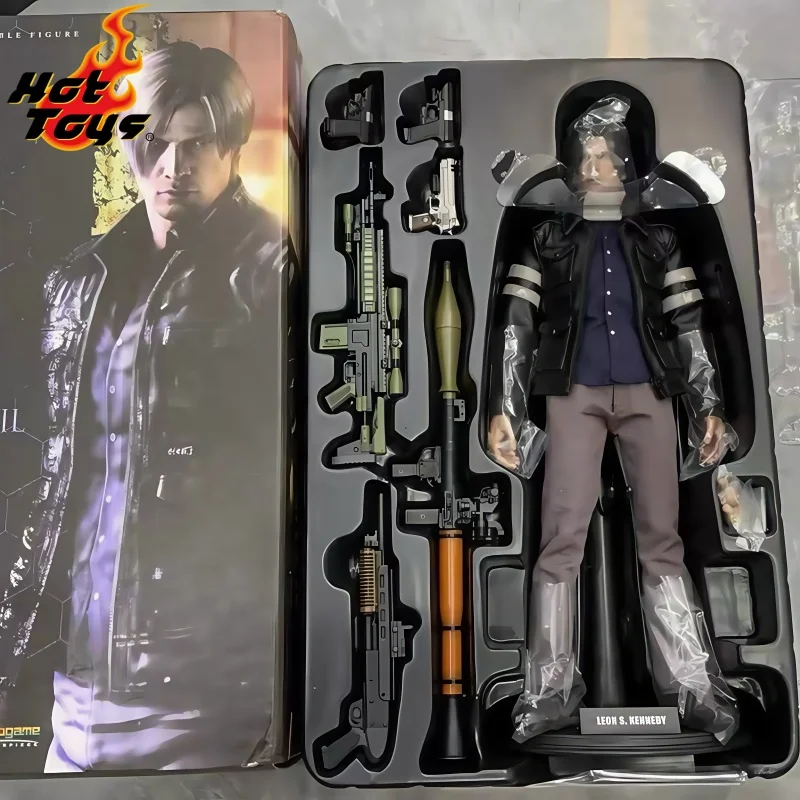 Na Stanie HOTTOYS HT 1/6 VGM22 Figurka Akcji Game Resintevil6 Leon 2.0 Kolekcjonerski Model Leon S. Kennedy Niespodzianka Xmax Zabawka Prezent