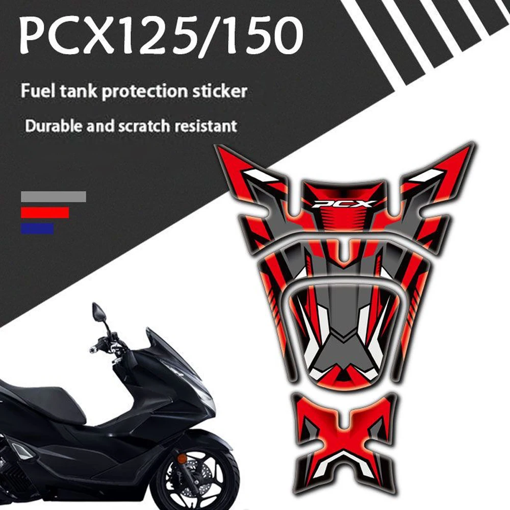 

For Honda PCX 125 150 PCX125 PCX150 3D Fairing Gas Cap Motorcycle Fuel Tank Pad Protection Stickers Scooter Decal Accessories