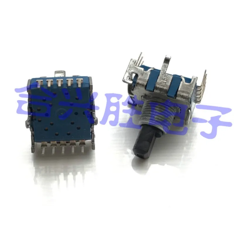 1PCS Rotary Band Switch 2 Position Power Amplifier Audio Signal Toggle Switch 10Pin Shaft Length 15MM