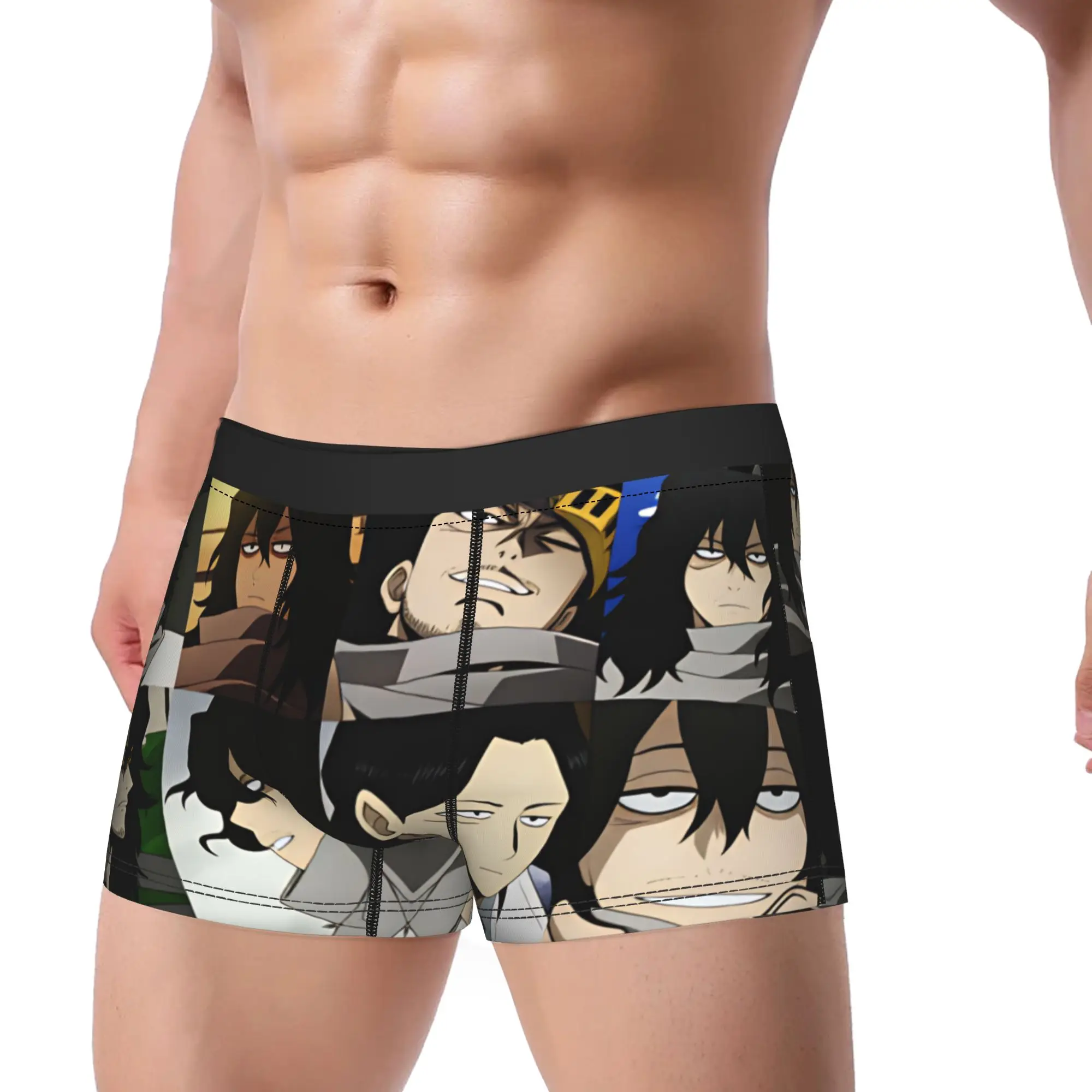 Aizawa Shota  Boxershorts  Pouch Underwear Hot Sale Custom DIY Boxer Brief Classic Male Panties Large Size