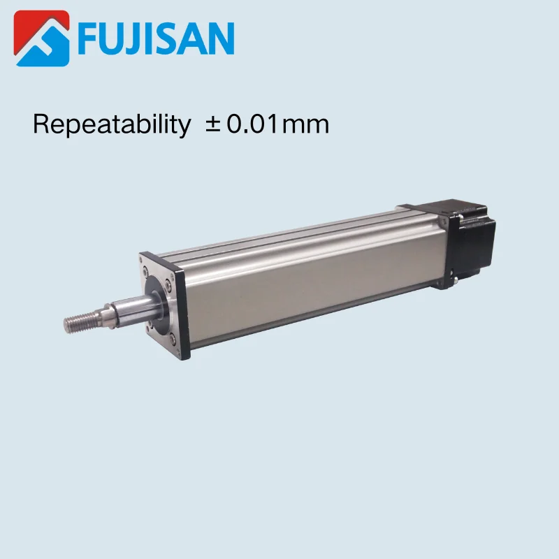 Aierte Type 60 Digital Cylinder Linear Actuator Stepper Motor 0.01mm Precision Aluminum Slide Module High Cost Performance 1