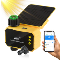 Garden Smart Irrigation Timer with Solar and USB Charging WiFi Timer Rain Sensor for Lawn Pool Programmable Hose Controller