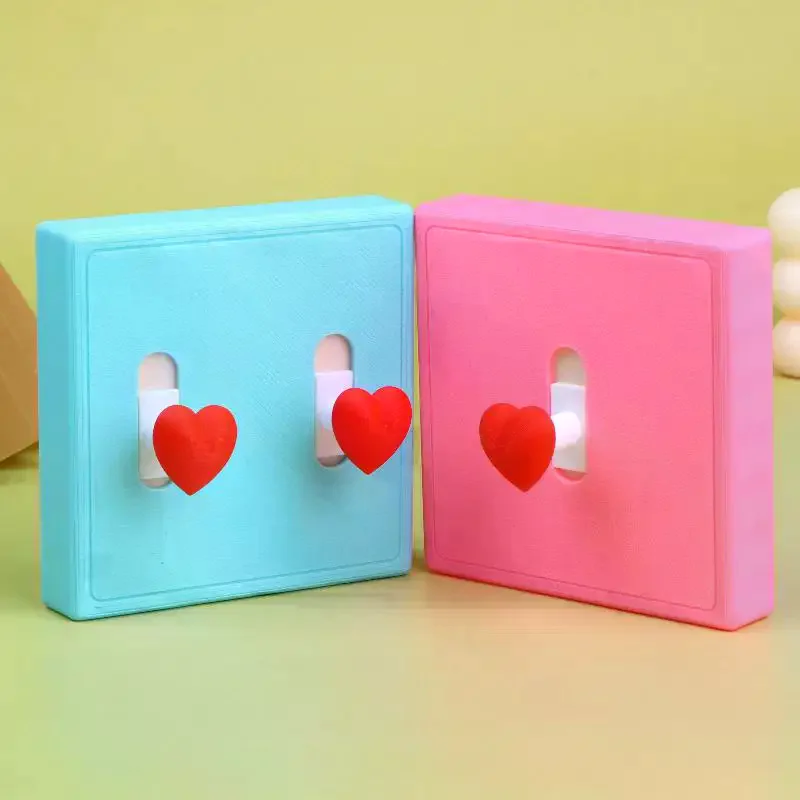 [MA]86 Type Wall Switch Protective Cover 3D Printed Heart Shaped Decor Plate Home Socket Ornament For Household Wall Plate Deco