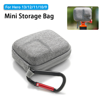 Mini Storage Bag Case For GoPro Hero 12 11 10 9 8 Black Action Camera Portable EVA Waterproof Protective Case Go Pro Accessories