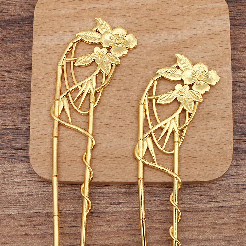 BoYuTe Metal Alloy Hairpin Hair Stick Materials Handmade DIY Jewelry Accessories and Components Wholesale