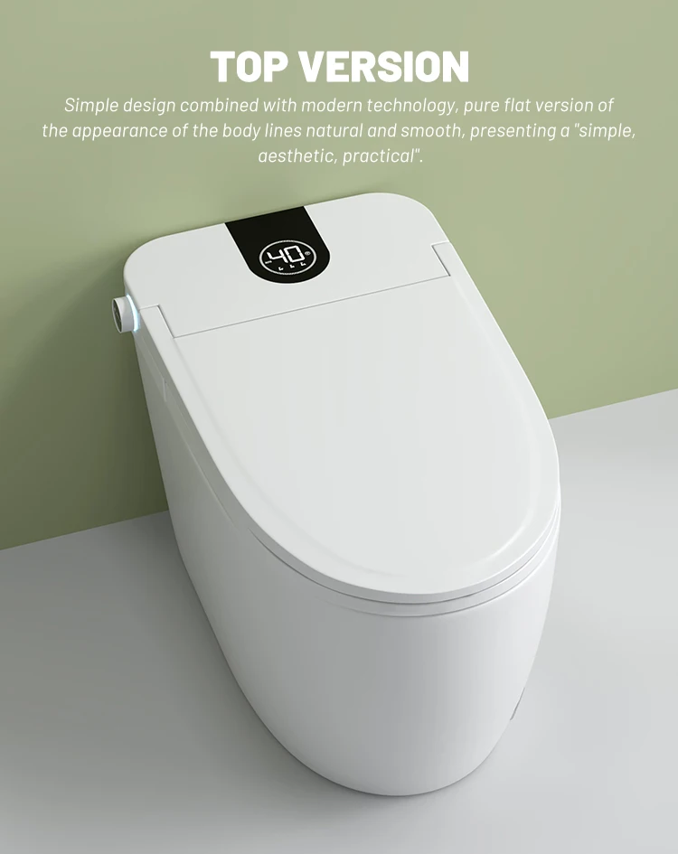 Automatic Cleaning Floor/wall 180mm Wireless Remote Control Instant Heating Toilet