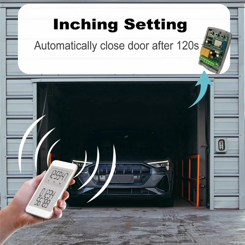 Receptor inteligente para abertura de porta de garagem, A99E-Tuya wif zigbee, 2 canais, código de rolamento fixo, 433.92mhz, controlador de interruptor universal