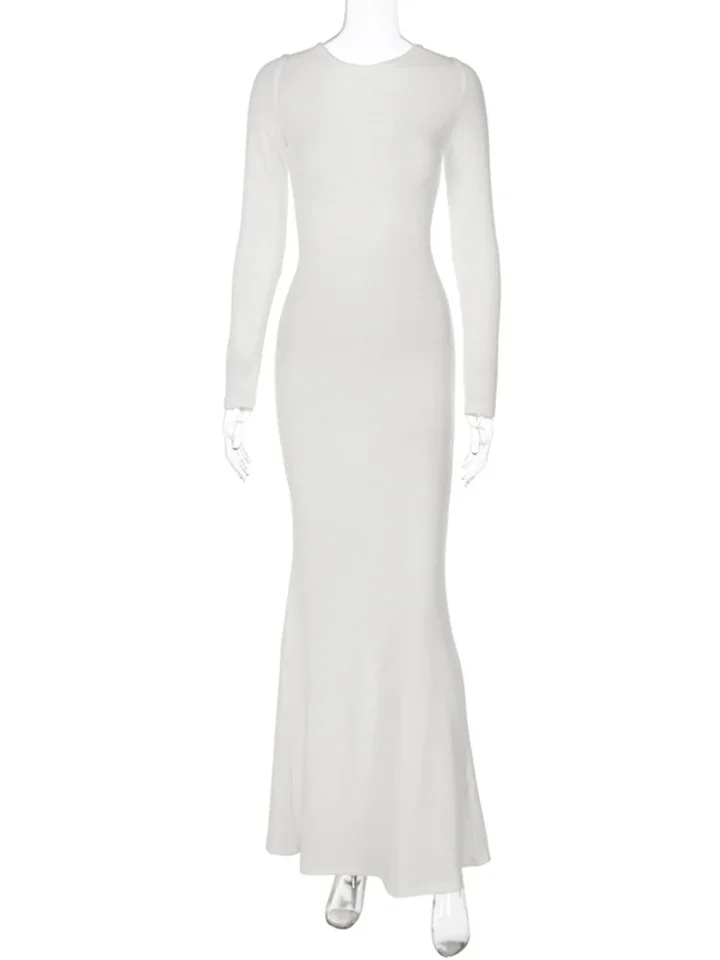 BWQ Lace Up Backless Long Sleeve Maxi Dress Women Bodycon White Long Dress Party Elegant Clothes Birthday Outfit Fall Autumn - AliExpress 200000345 BWQ Lace Up Backless Long Sleeve Maxi Dress Women Bodycon White Long Dress Party Elegant Clothes Birthday Outfit Fall Autumn - AliExpress 200000345