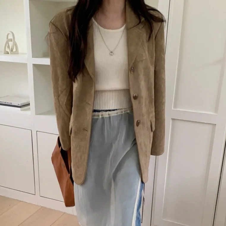 

Ele винтажный женский костюм Jaet с одной пуговицей и двойной цвет темно-бордового цвета, длинная верхняя одежда Sve Faion