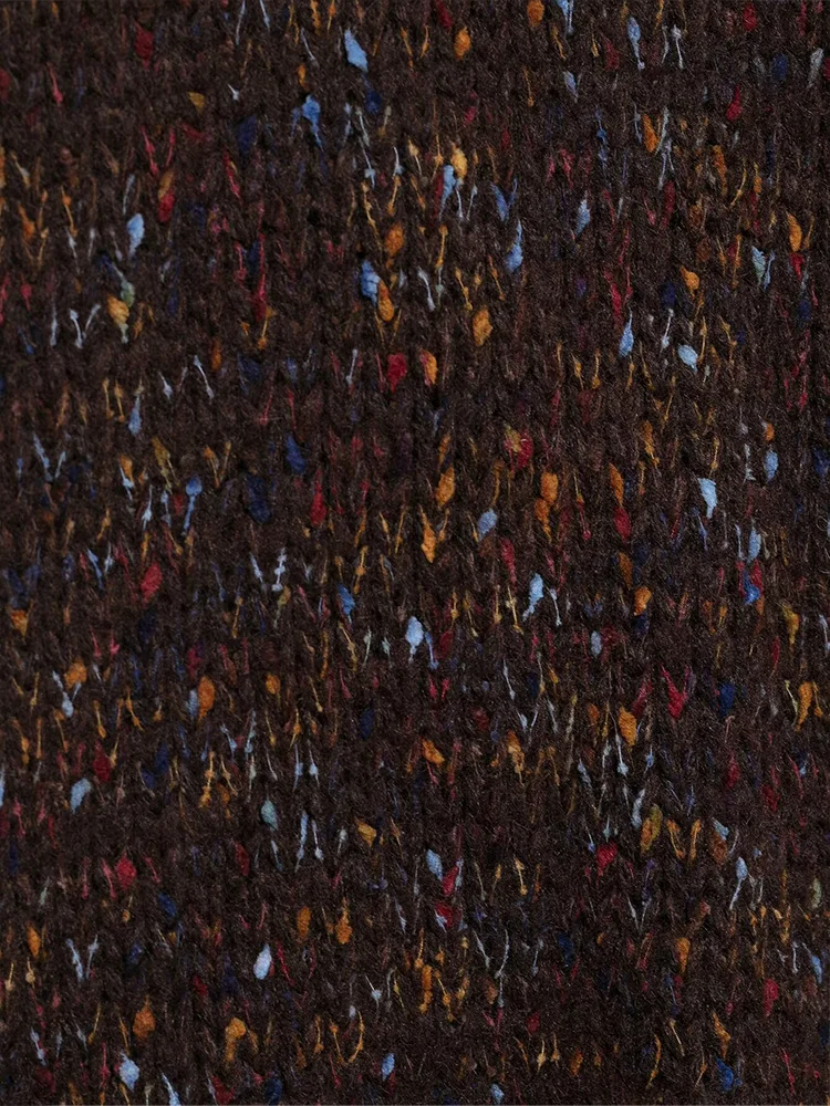 

HH Women Elegant High Street Long Sleeve Solid Pockets Knitted Jacket Autumn Women Pleated Single-breasted V-Neck Sweater