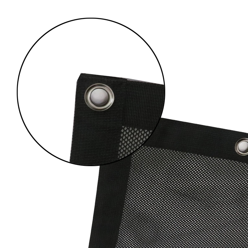 Black Soft Top Sunshade Mesh Covered Jeep Wrangler JL 18-19