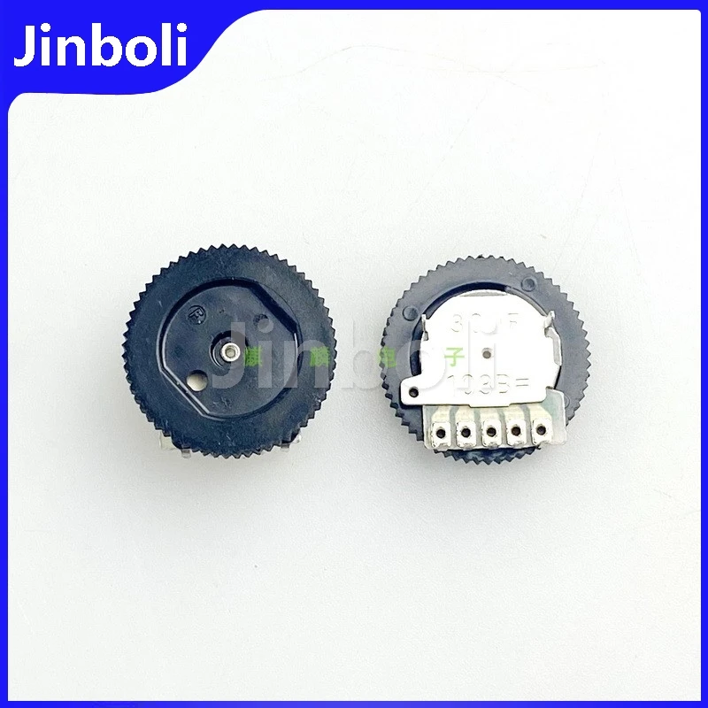 20PCS 17.2*2.5MM Dial Gear Potentiometer B10K Duplex 5Pins Radio Volume Wire Control Volume Adjustment Switch