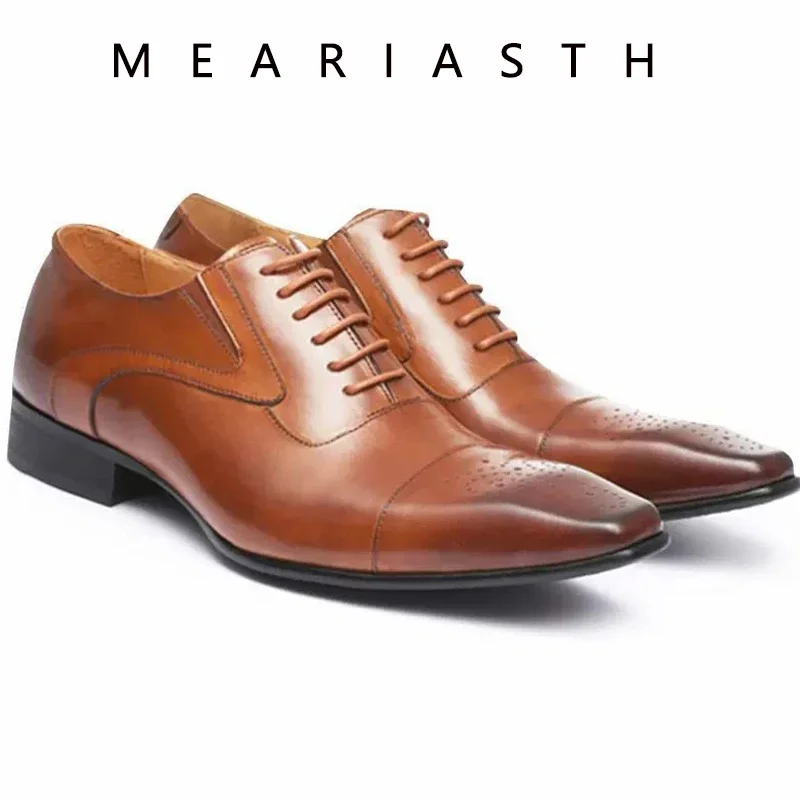 

size 48 Oxfords Men Loafers Shoes Red Sole Fashion Business Casual Party Banquet Daily Retro Carved Lace-up Brogue Dress Shoes