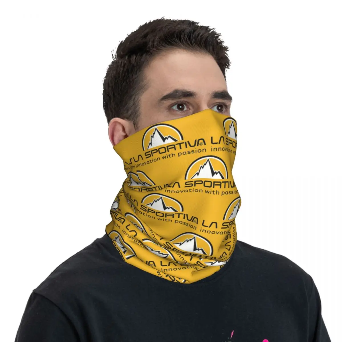 La Sportiva Merch (4) Bandana estampada para el cuello, mascarilla facial multiusos para correr, Unisex, lavable