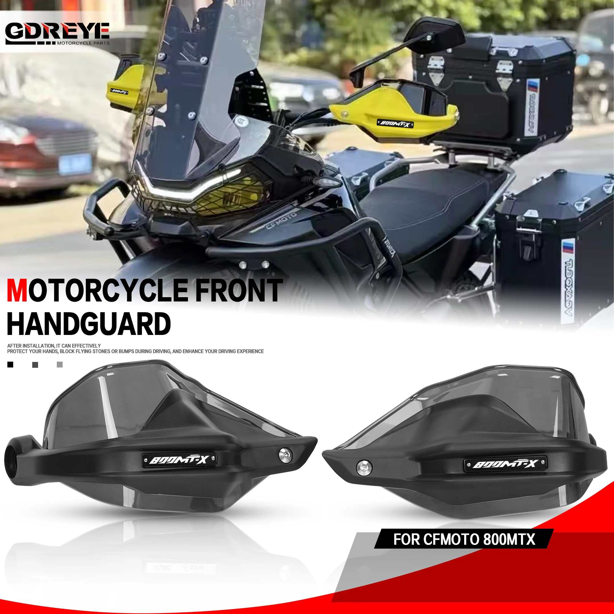 

Для CFMOTO 800MT-X 800MTX 2024-25 мотоциклетная защита для рук, защита руля, защита для лобового стекла, защита рычага